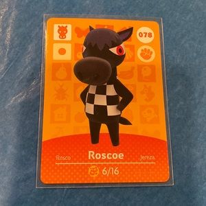 Genuine ACNH amiibo Roscoe